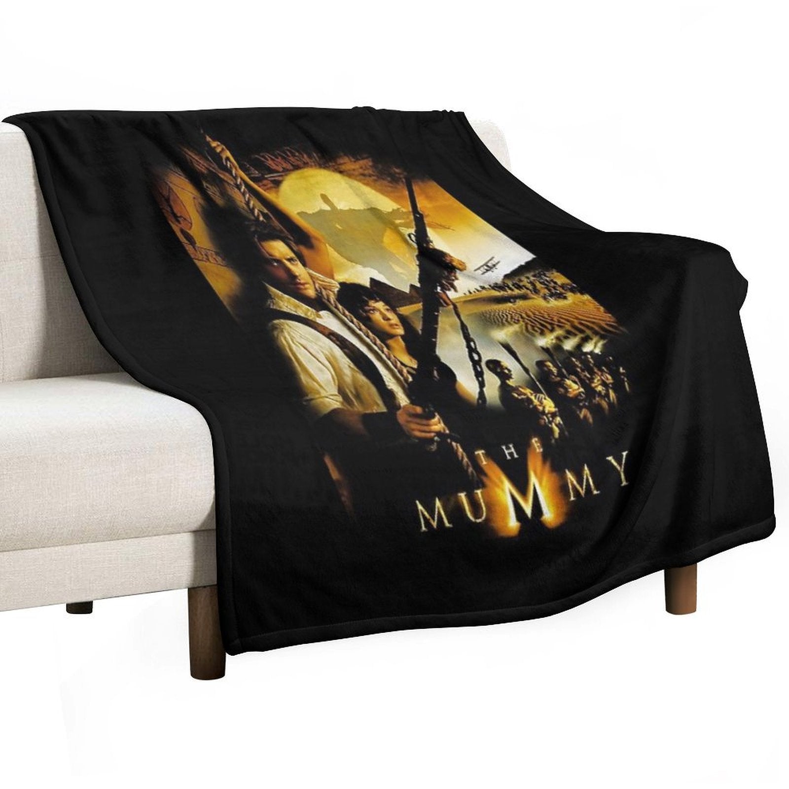 Vintage The Mummy More Like The Daddy Easy Care Throw Blanket