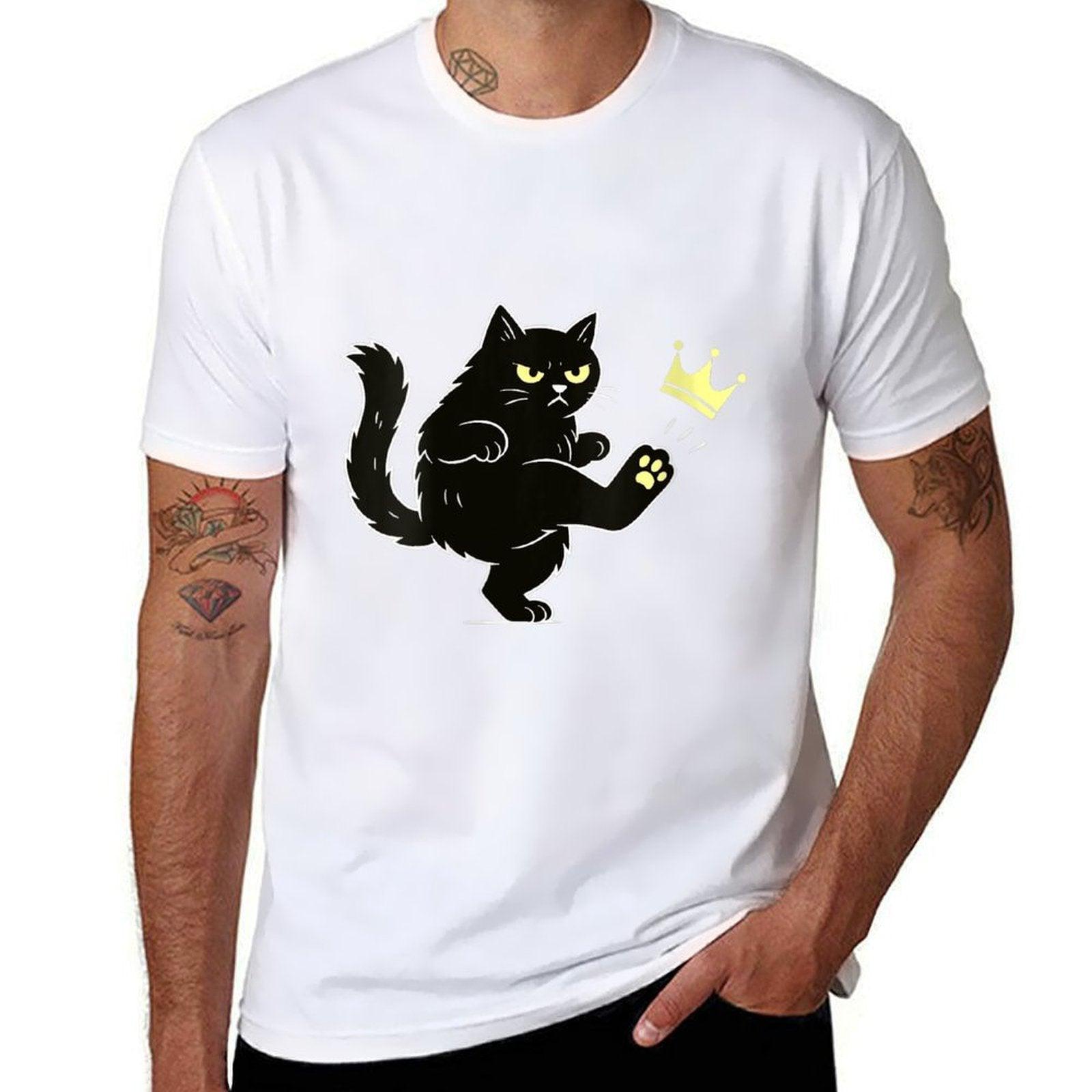 Womens No Kings In America Funny Cat  Quick-drying T-Shirt