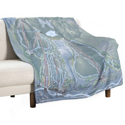 Loon Mountain Resort Trail Map Anti-pilling Throw Blanket