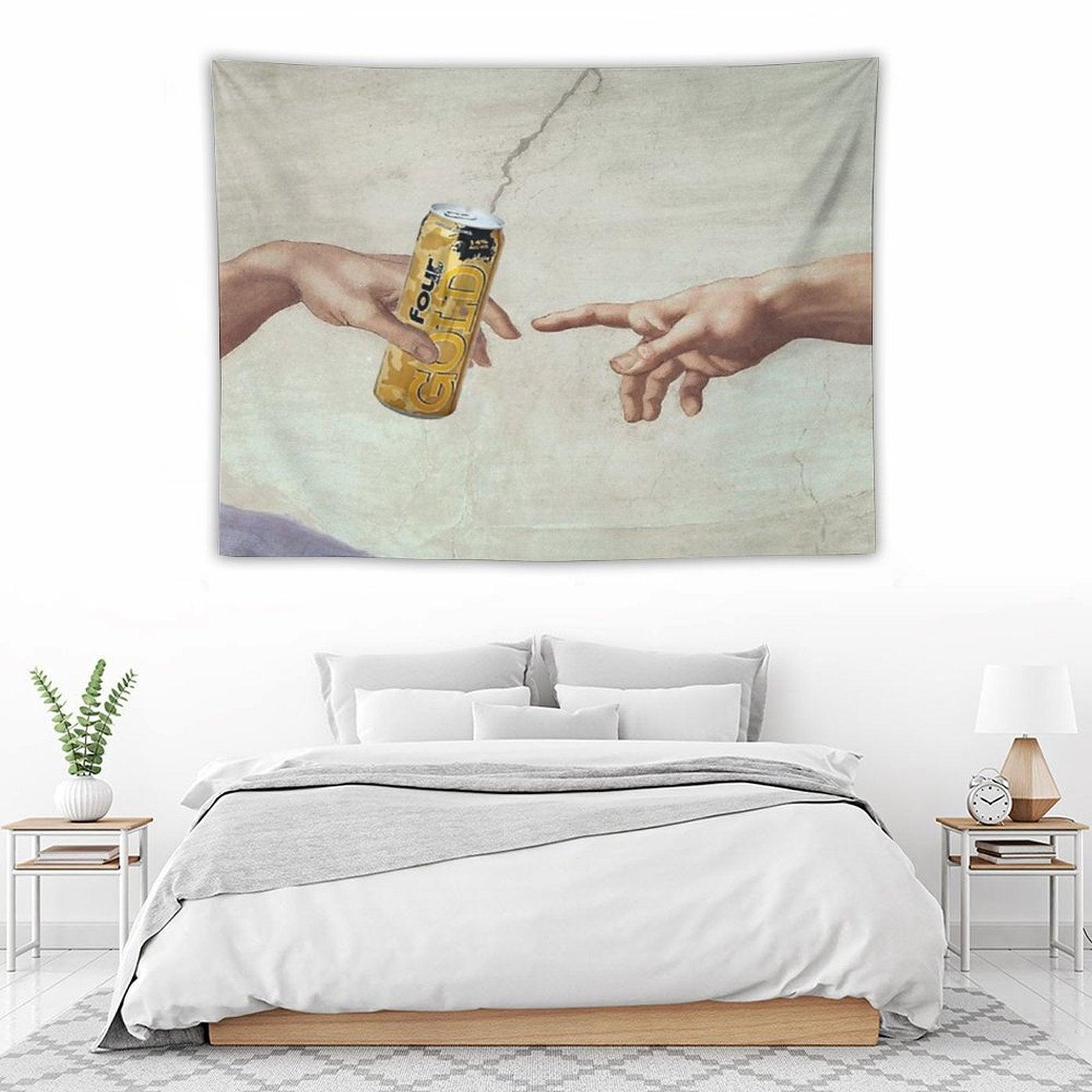 MichelAngelo's Creation of FourLoko Tapestry
