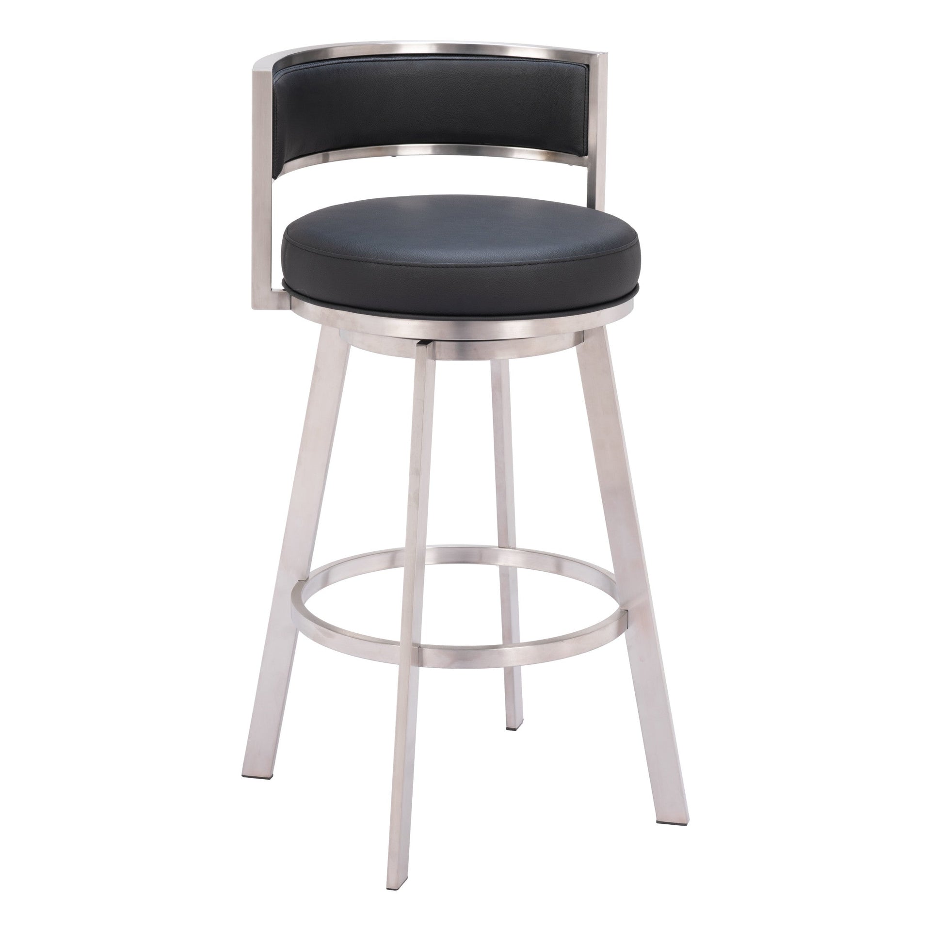 Gimsby Swivel Barstool Black