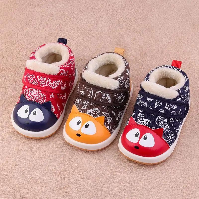 Baby cotton shoes color matching baby soft sole