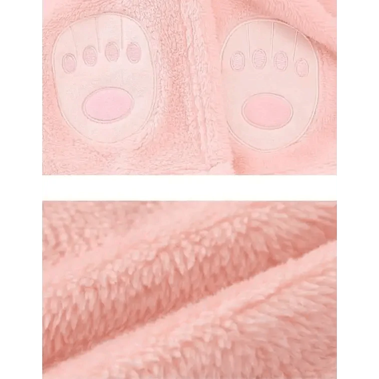 Baby Cute Princess Pink Cartoon Soft Bath Towels For Babies Unique Design Baby Hooded Bathrobe Towels For Infant And Toddler
