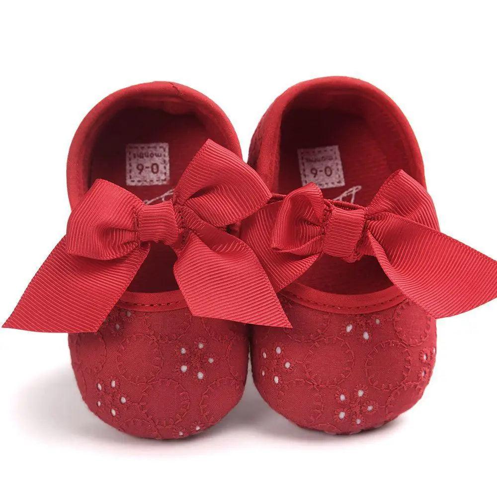 Baby Shoes Cute Bowknot Newborn Shoes Soft Bottom Anti Slip Toddler Girls Princess Shoes