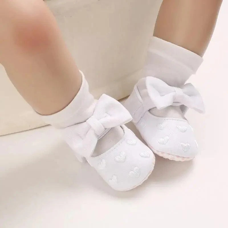 Baby Shoes Cute Bowknot Newborn Shoes Soft Bottom Anti Slip Toddler Girls Princess Shoes