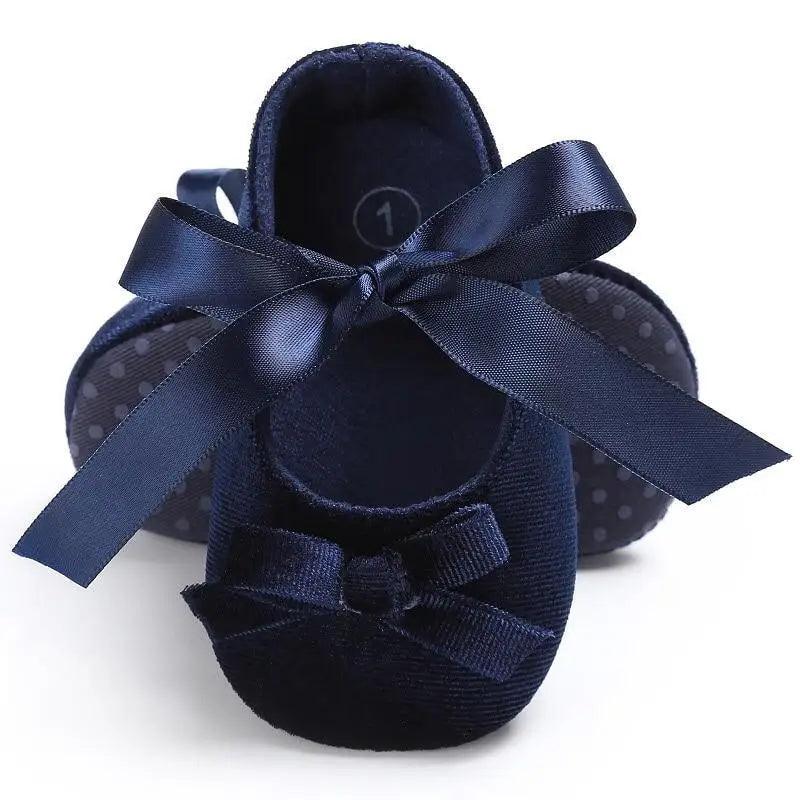 Baby Shoes Cute Bowknot Newborn Shoes Soft Bottom Anti Slip Toddler Girls Princess Shoes