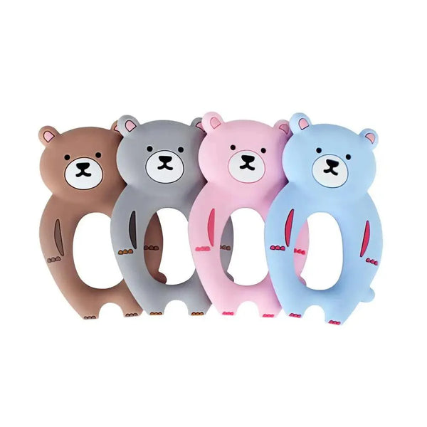 Baby Silicone Teethers BPA Free Teething Toy Animals Koala Bear Dog Teether Silicone Beads