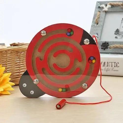 Baby Wooden Toy for Children Magnetic Maze Balance Board Wood game , Maze Puzzle baby Toys  0-12Months