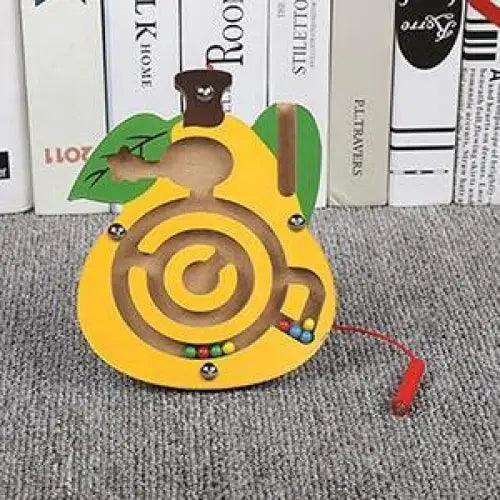 Baby Wooden Toy for Children Magnetic Maze Balance Board Wood game , Maze Puzzle baby Toys  0-12Months