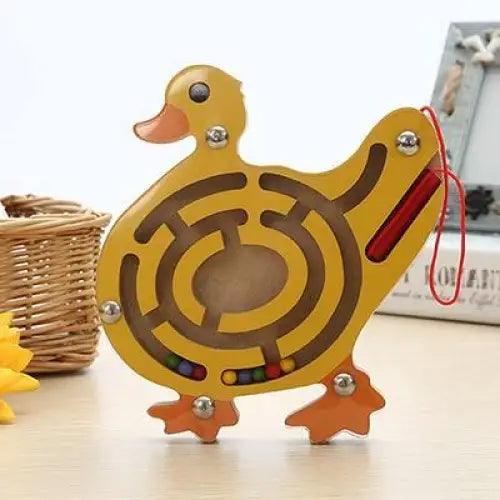 Baby Wooden Toy for Children Magnetic Maze Balance Board Wood game , Maze Puzzle baby Toys  0-12Months