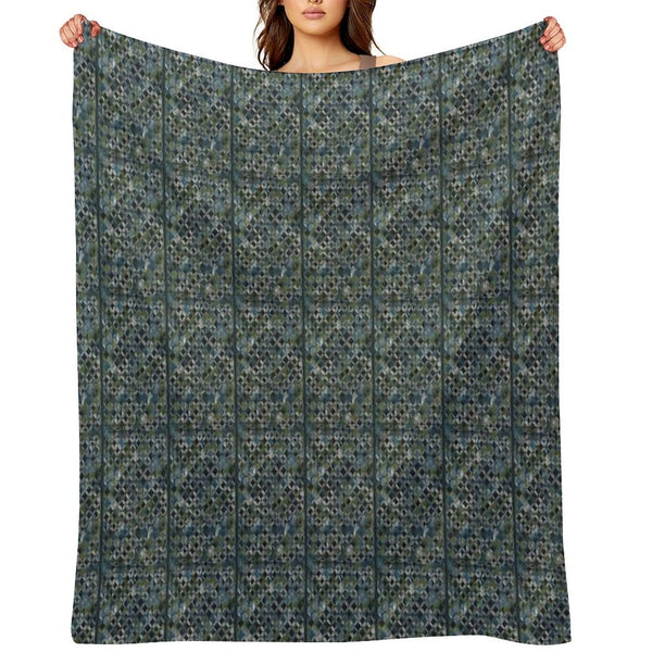 Blue Pattern 7 Versatility Throw Blanket