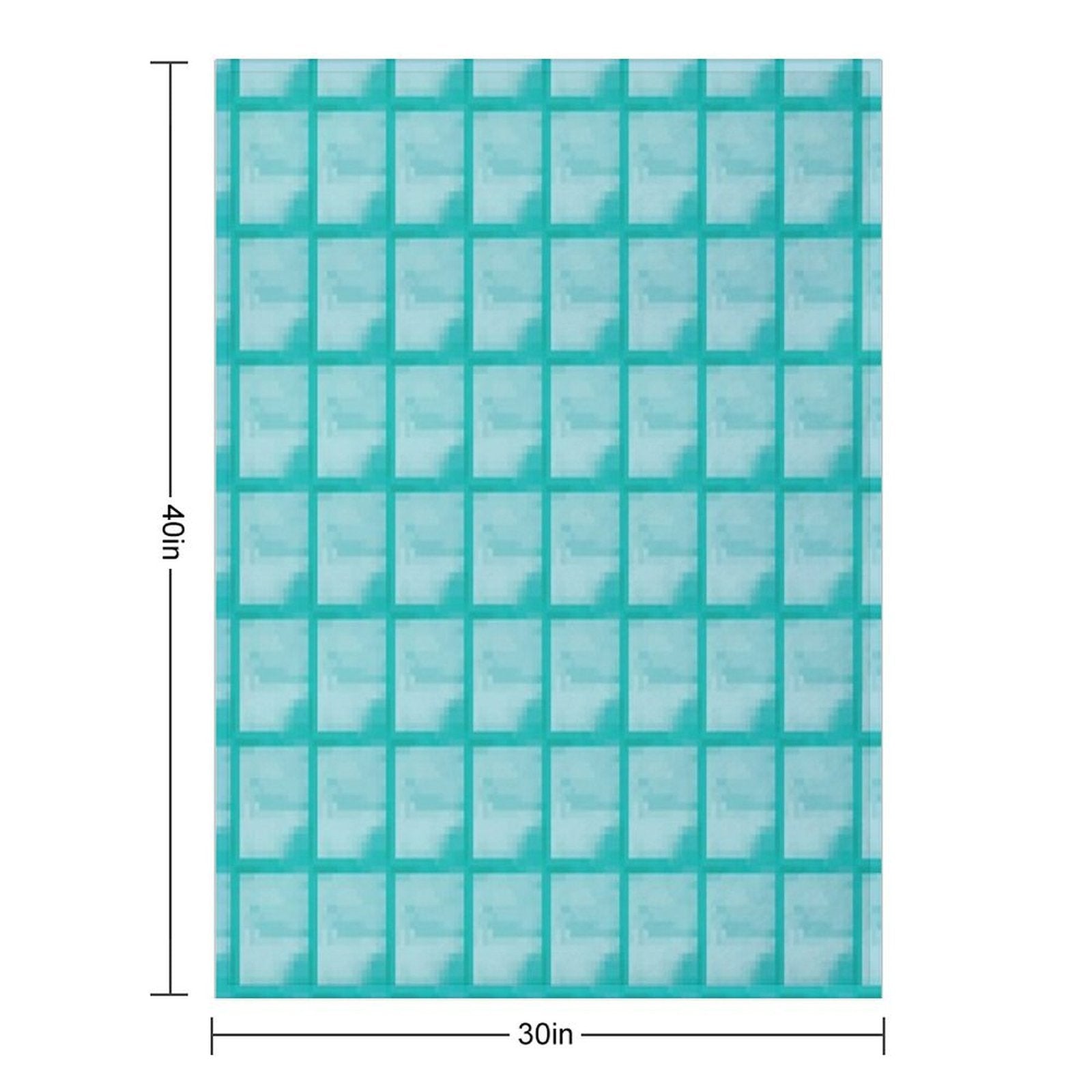 MINECRAFT DIAMOND BLOCK Premium Throw Blanket