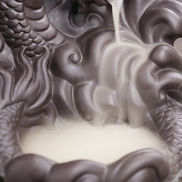 3D Relief Dragonphant Backflow Incense Burner