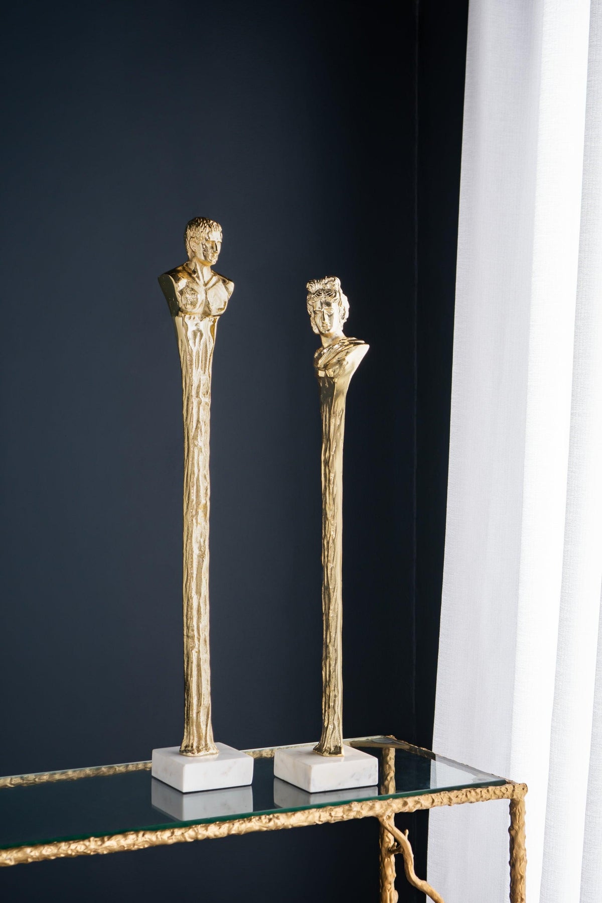 Modern Luxury Decorative Gold Roman Figurine Sculpture
