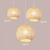 Rattan Bamboo Chandelier - Fujimoto / 30x25cm