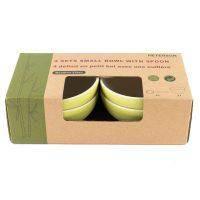 4 Small Bowls with Spoon set-Green - Gifts for You 'n Me