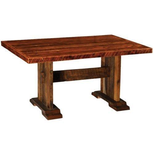 Barnwood Artisian Top Harvest Dining Table - Gifts for You 'n Me