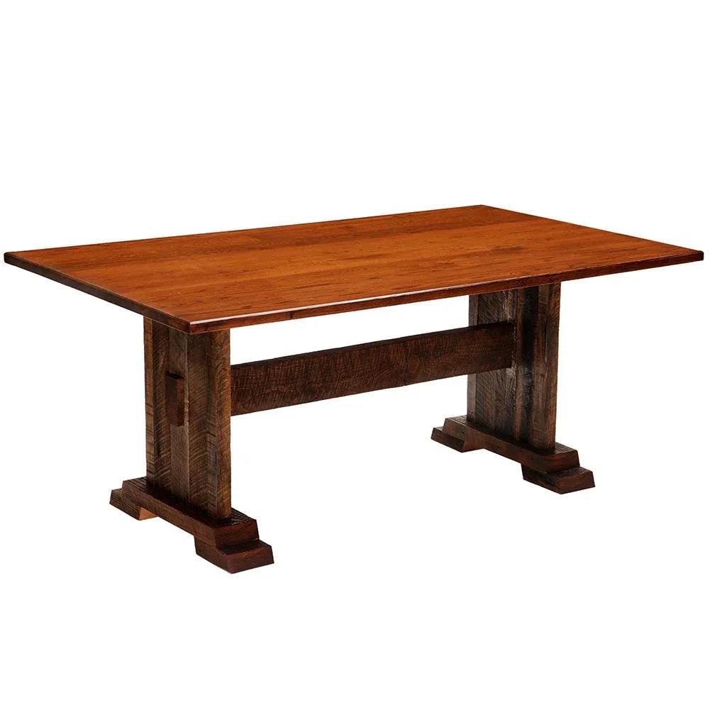 Barnwood Harvest Dining Table - Antique Oak - Gifts for You 'n Me