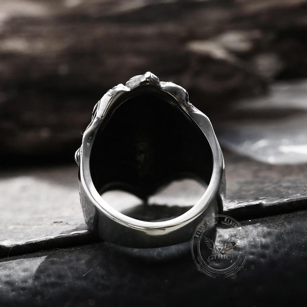 Baroque Lion Stainless Steel Ring
