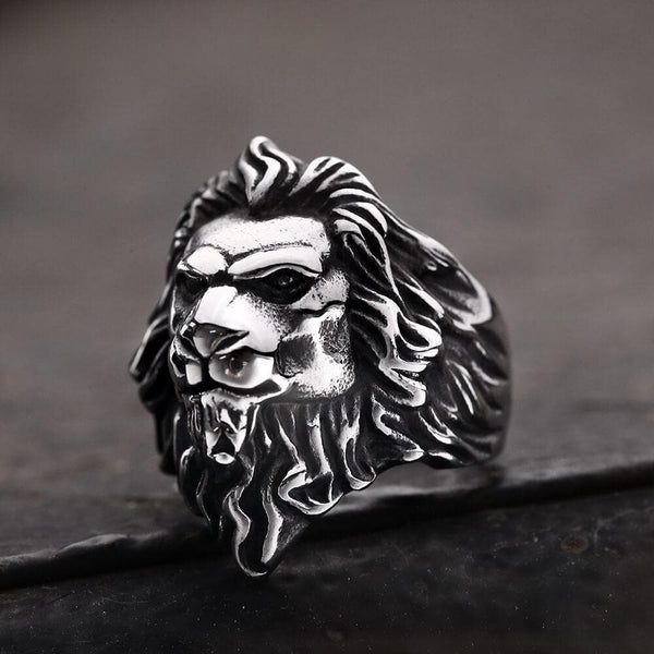 Baroque Lion Stainless Steel Ring