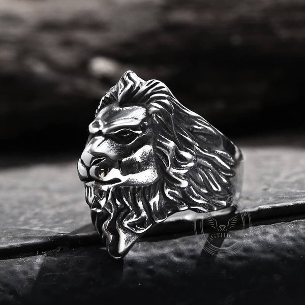 Baroque Lion Stainless Steel Ring