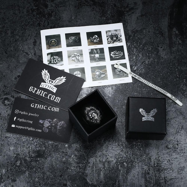 Baroque Lion Stainless Steel Ring