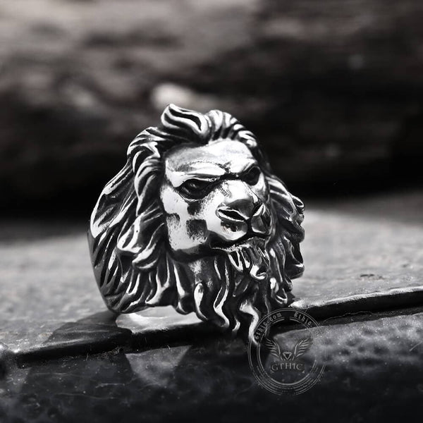 Baroque Lion Stainless Steel Ring