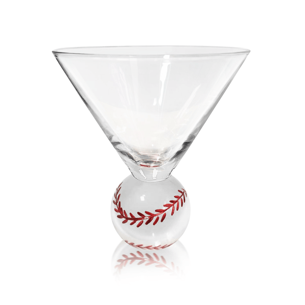 Baseball Martini Glasses Jersey Art Glass