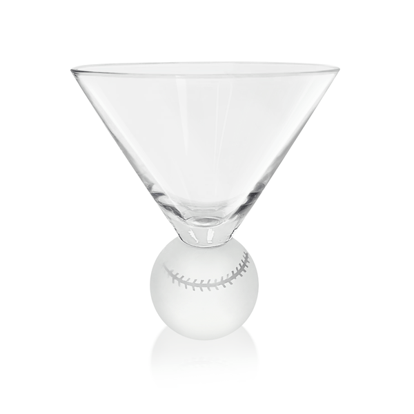 Baseball Martini Glasses Jersey Art Glass