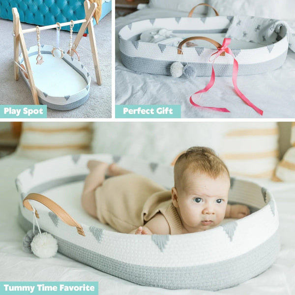 Cotton Rope Baby Changing Basket Set - Gifts for You 'n Me