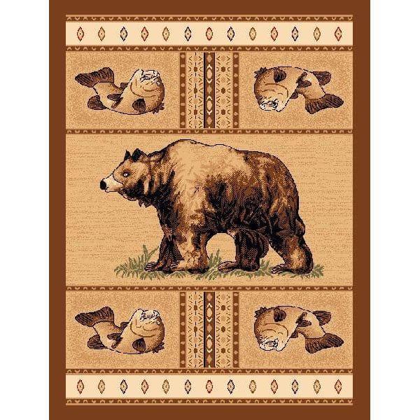 Bass n Bear Lodge Area Rug - Gifts for You 'n Me