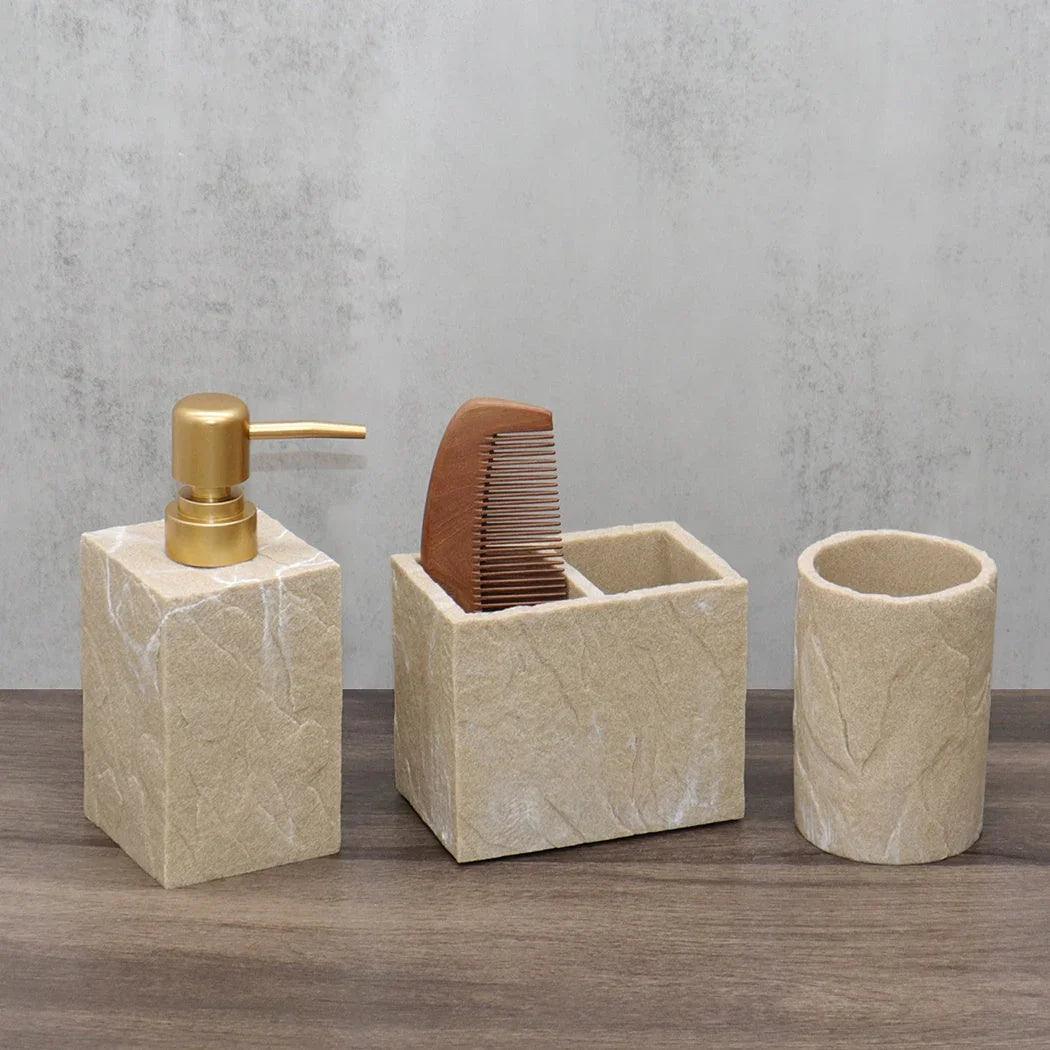 Bathroom Essentials - Creamy Beige Stone