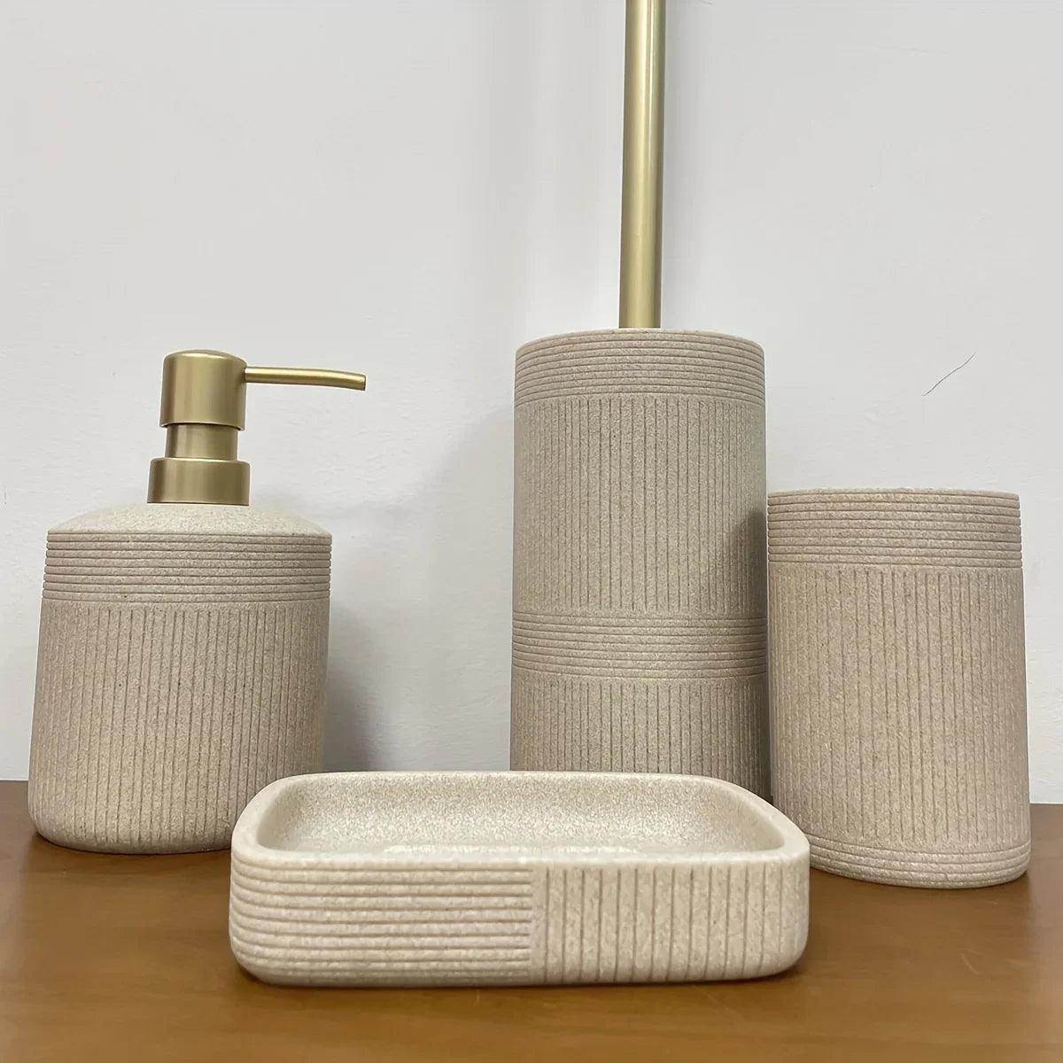 Bathroom Organizer - Modern Ceramic Set