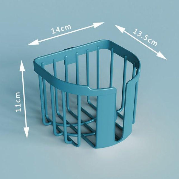 Bathroom Toilet Paper Holder Punch-free Waterproof Storage Box Toilet Paper Storage Rack Paper Towel Kitchen Storage Accessories Waterproof Toilet Paper Holder Wall Mounted Punch Free Paper Dispenser Transparent Storage Box Bathroom Kitchen Supply