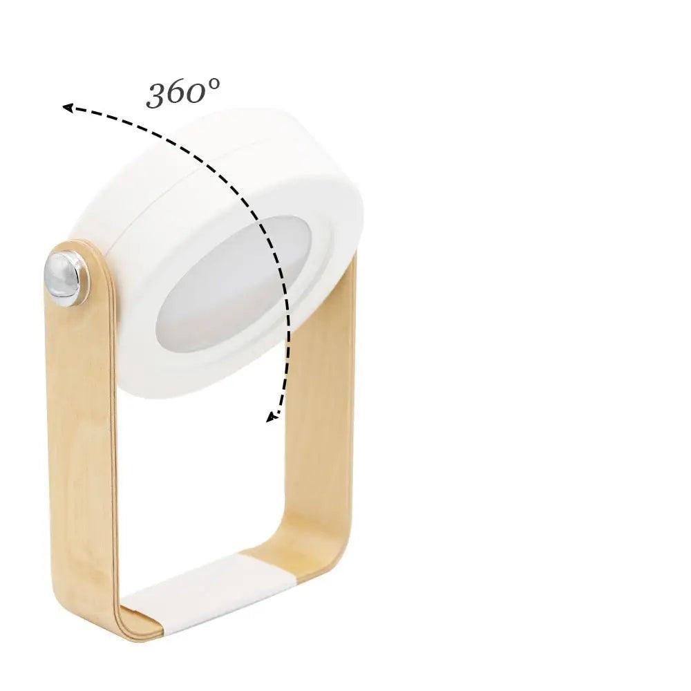 White Wood LED Sconce