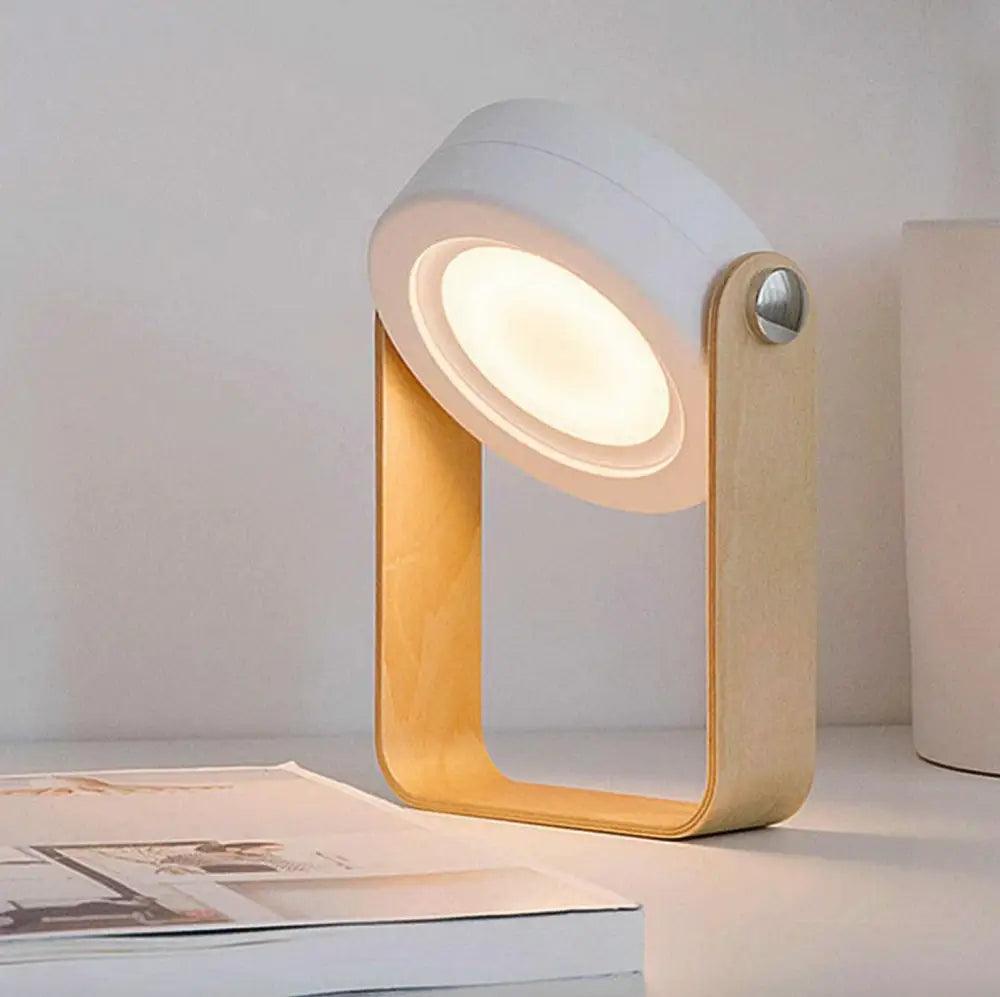 White Wood LED Sconce