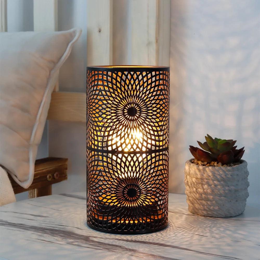 Set of 2 Black Table Metal lamps