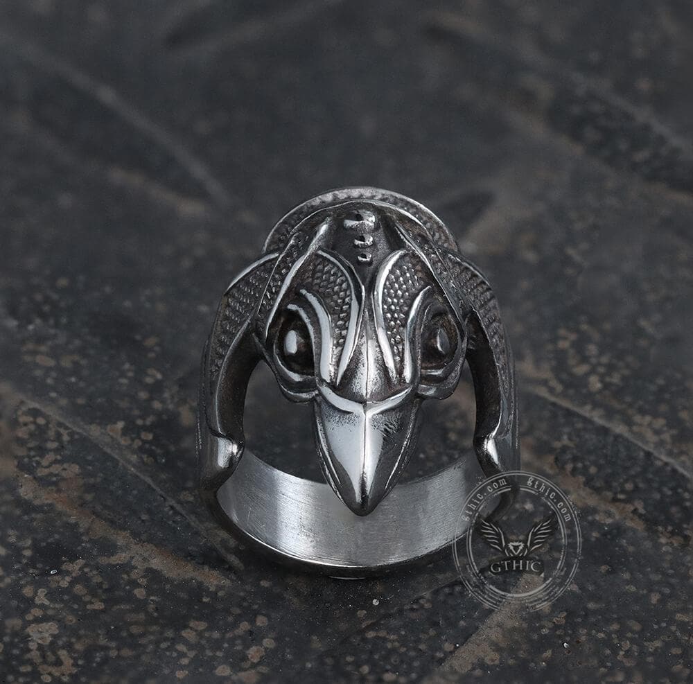 Battle Raven Stainless Steel Viking Ring