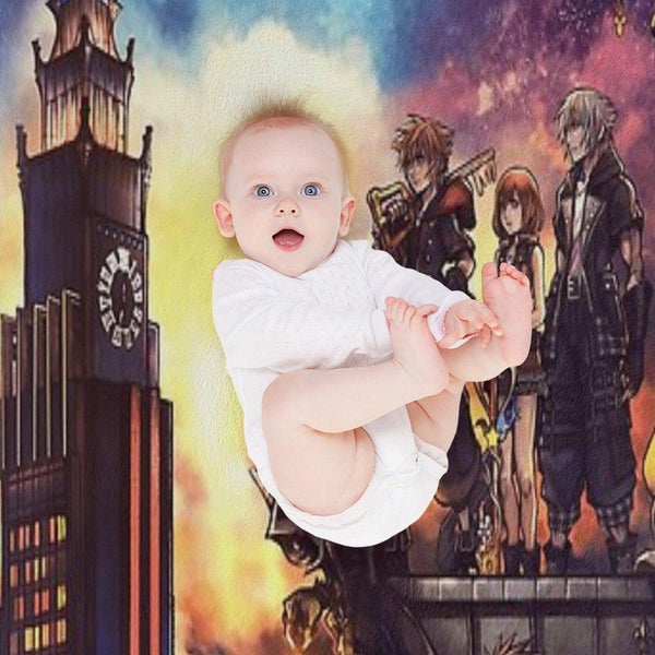 Kingdom Hearts Town Throw Blanket