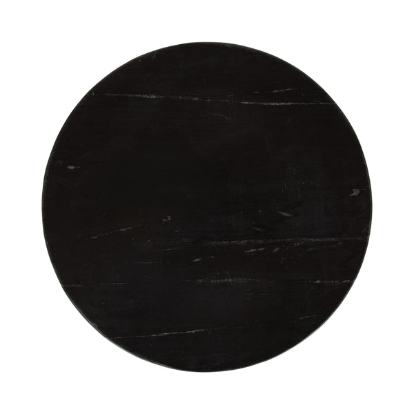 Baronet Round Marble and Metal Table