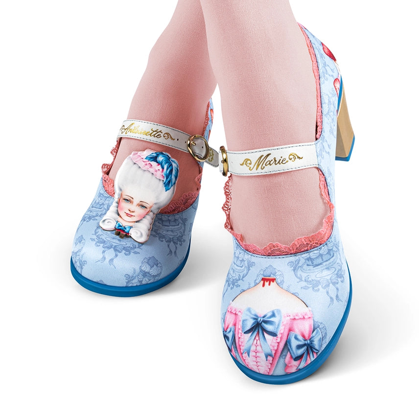 Chocolaticas®  Marie Antoinette Mary Jane Mid Heels Pump