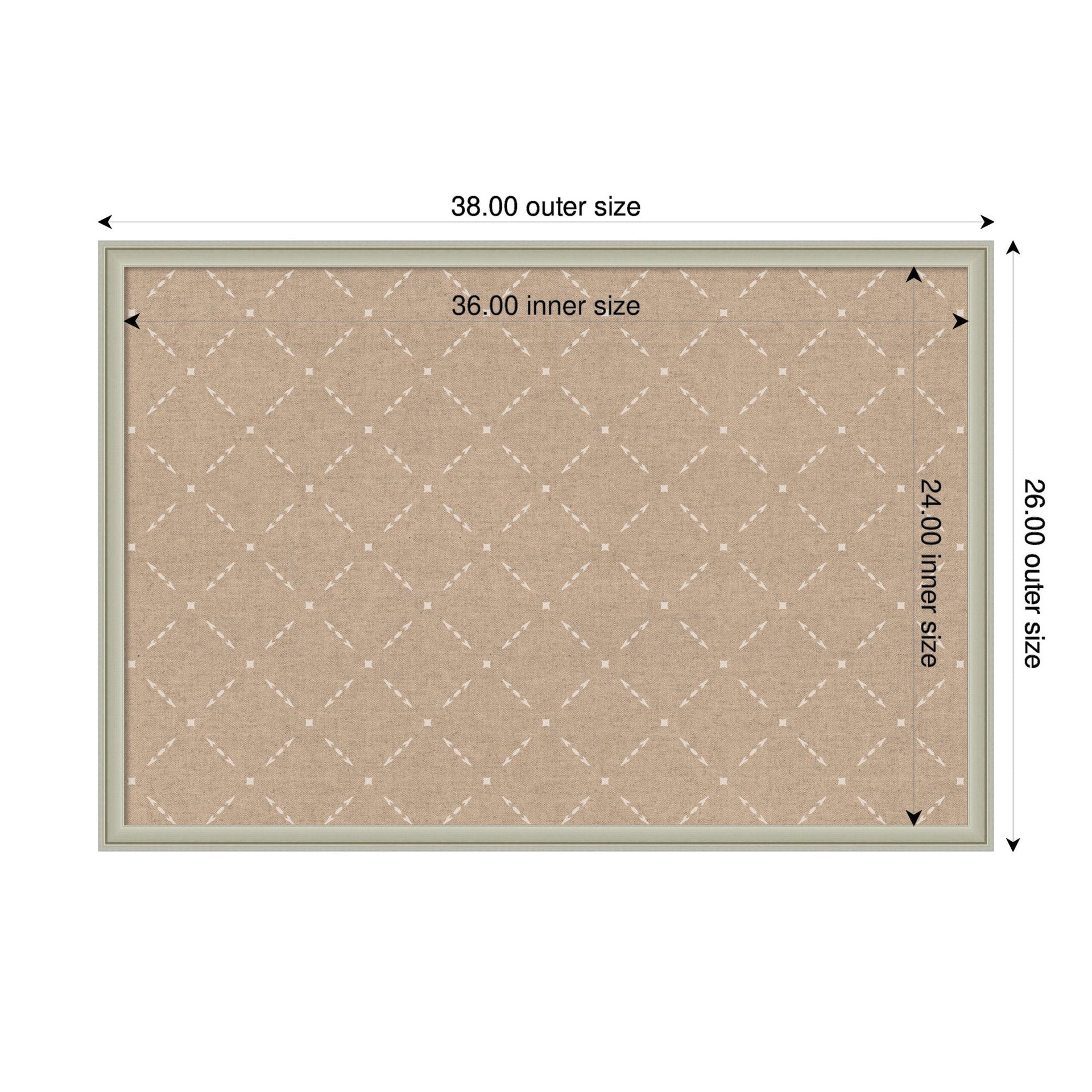 Pinboard Beige Lattice Pattern