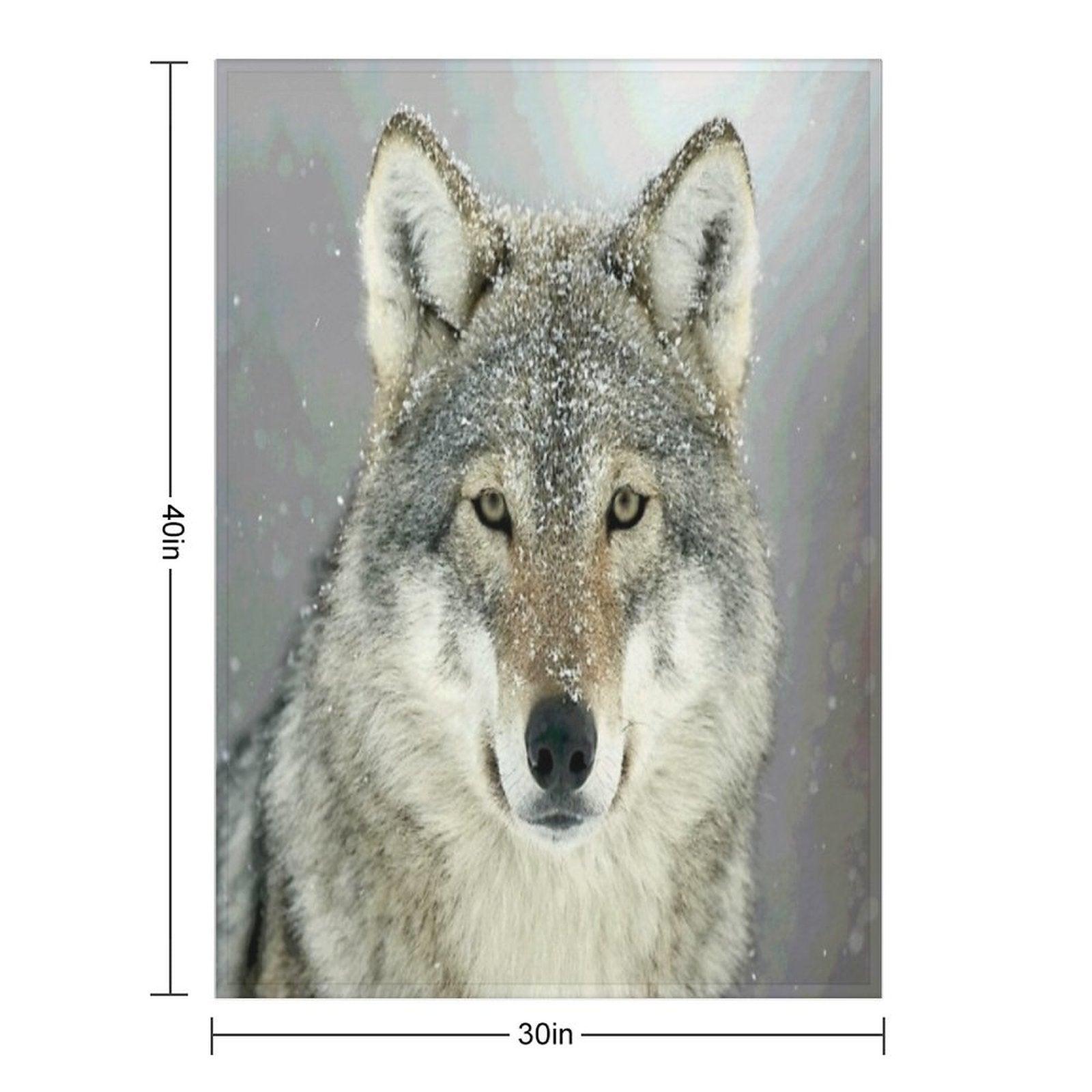 GREY WOLF Throw Blanket