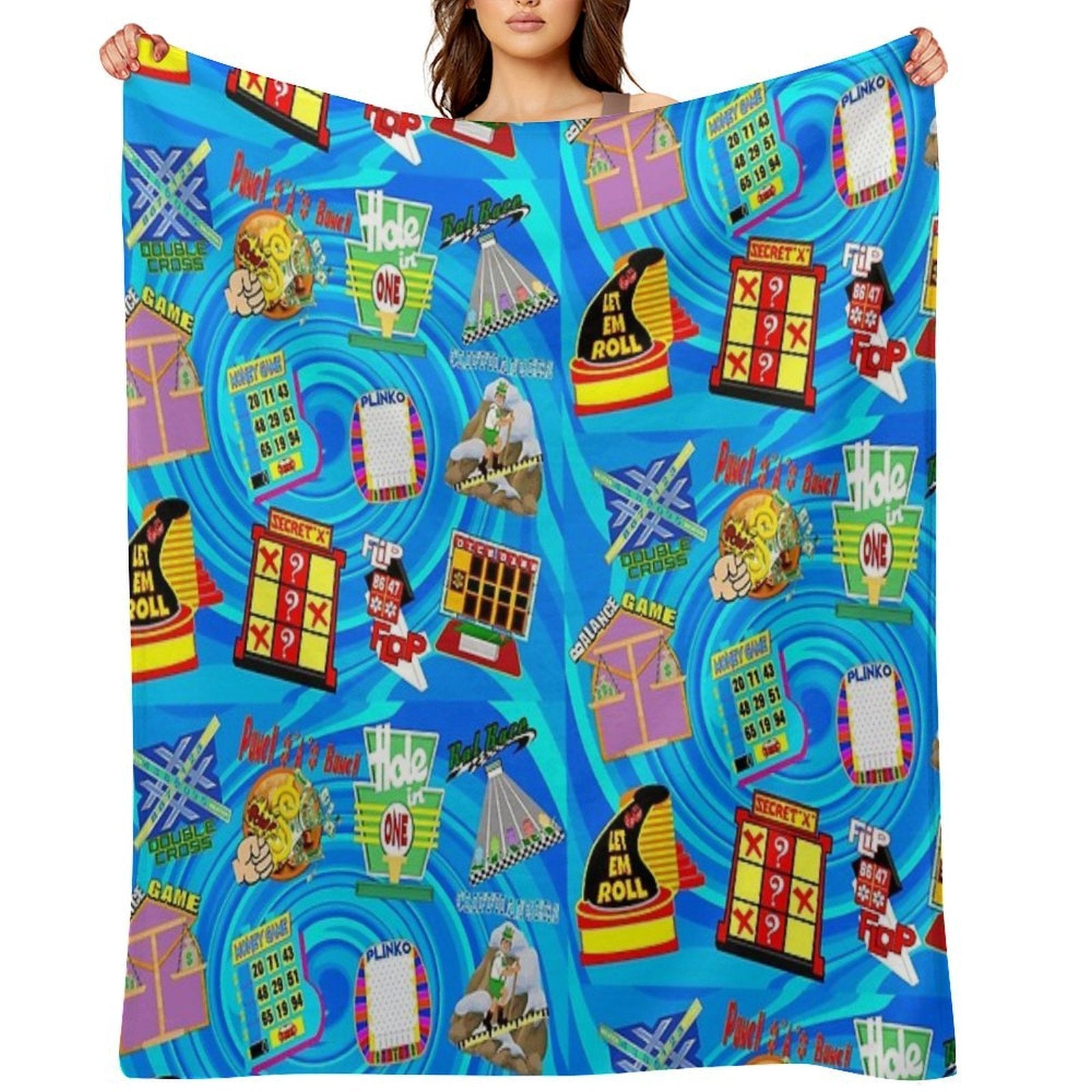 TV Game Show Contestant - TPIR (The Price Is...) Gift-ready Throw Blanket