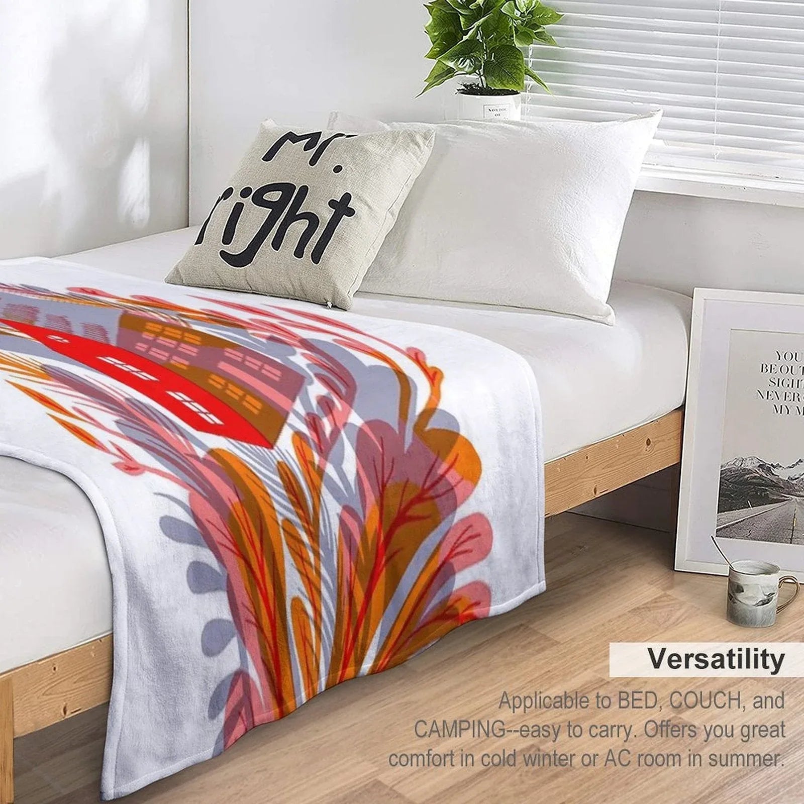 House Flower (Morning) Throw Blanket