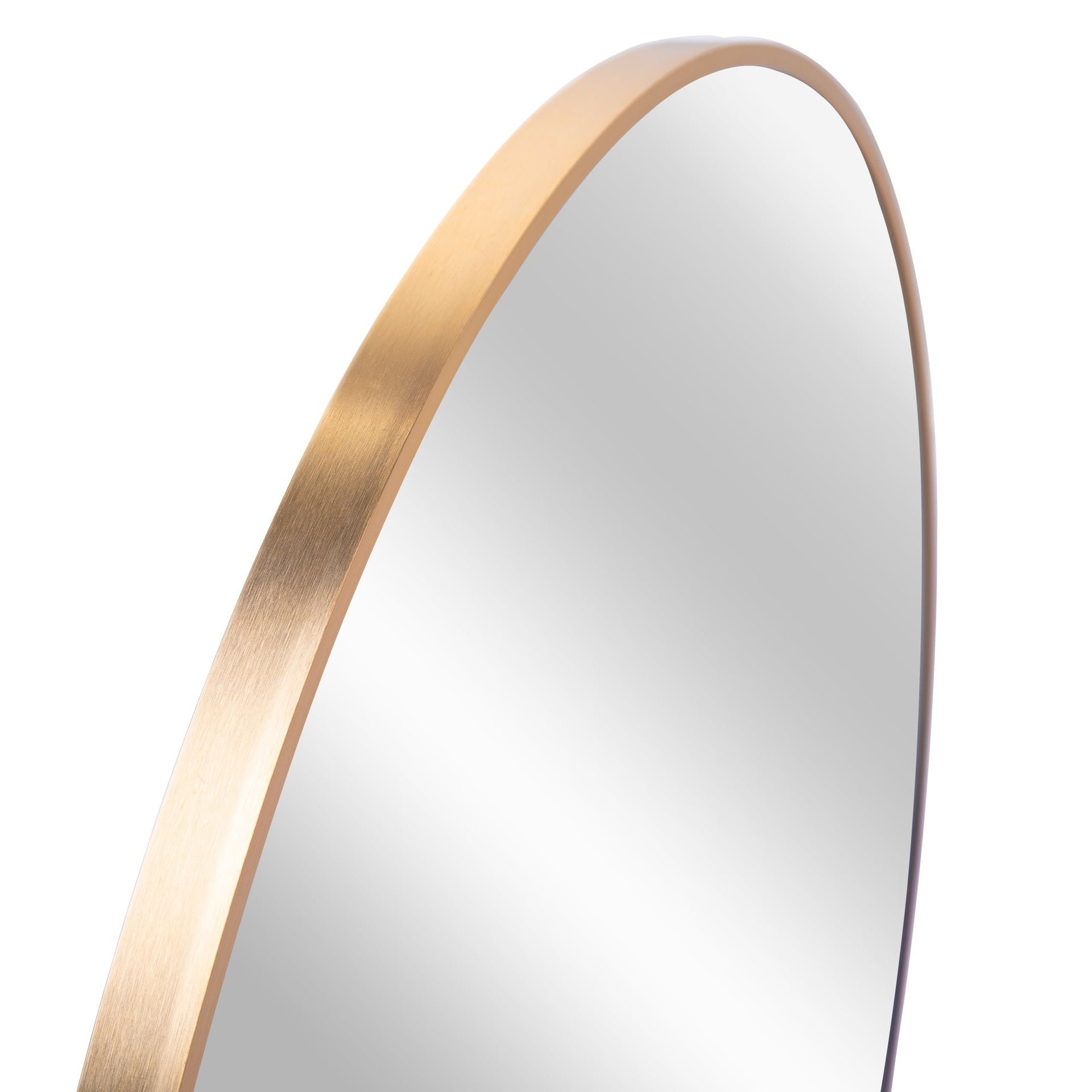 24 Inch Gold Metal Framed Round Bathrrom Mirror for Wall.