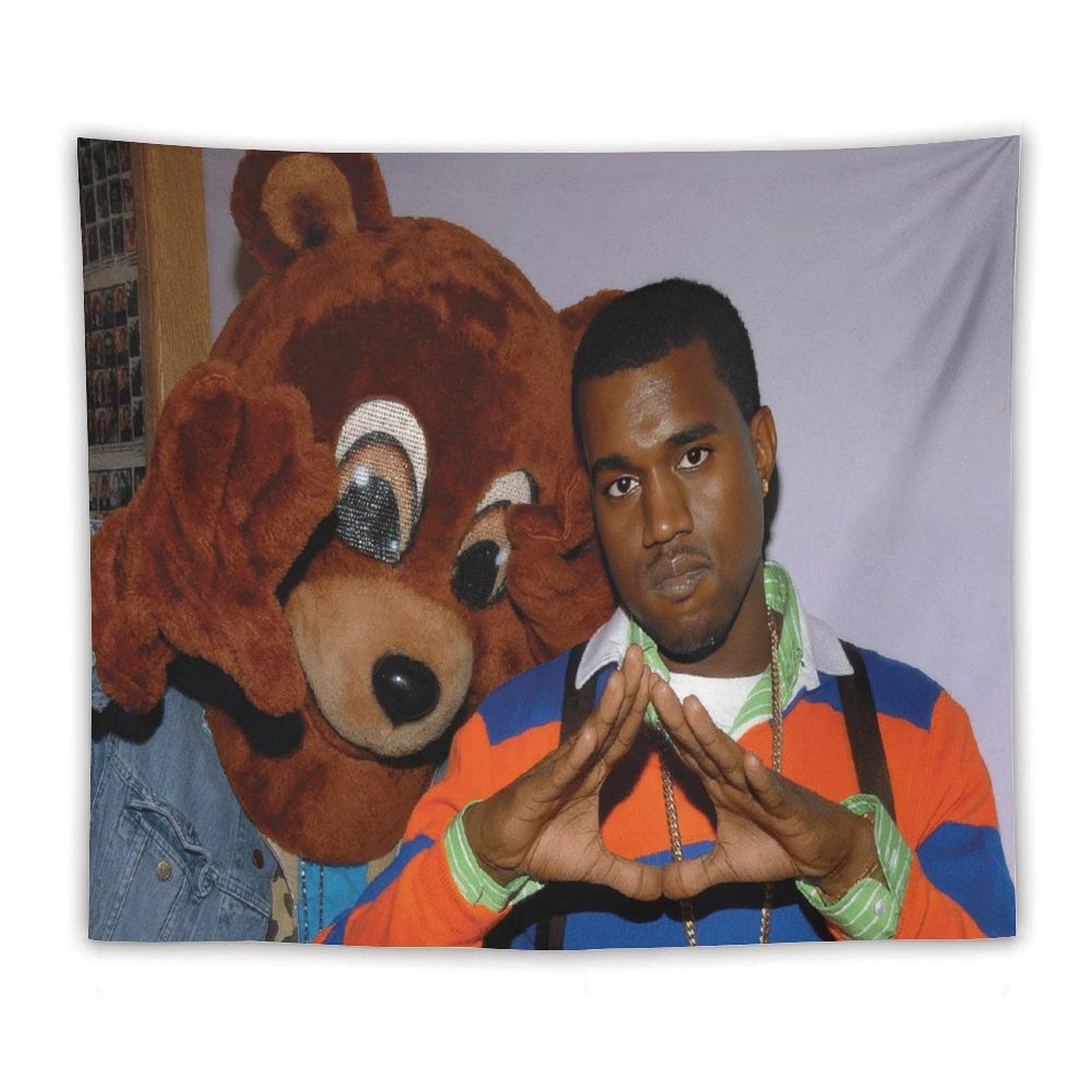 Kanye with Bear Tapestry