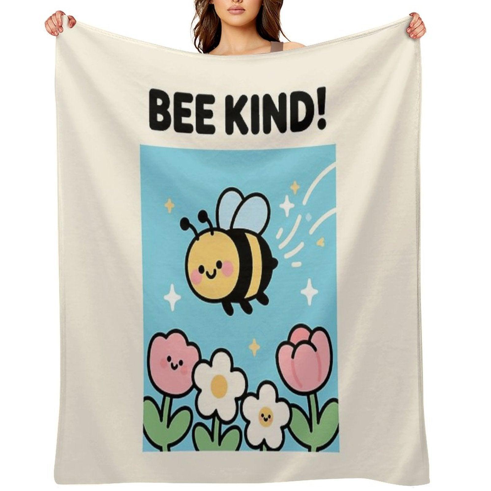 Bee Kind! Throw Blanket