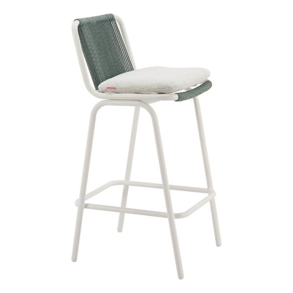 Luft Barstool (Set of 2) White & Green