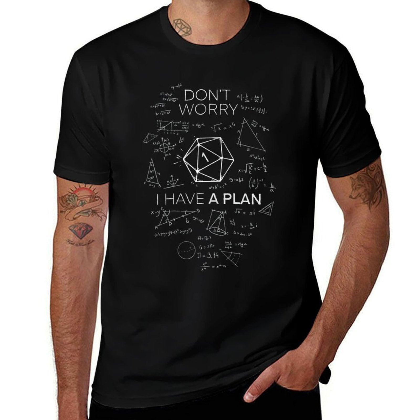 I Have A Plan!  Critical Fail DnD Science of D20  Ribbed Collar T-Shirt